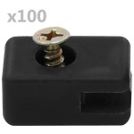 vidaXL Držač žice za vrtnu ogradu s vijkom 100 setova （144506）