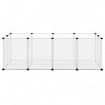 vidaXL Kavez za male životinje prozirni 144 x 74 x 46,5 cm（340572）