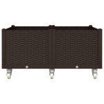 vidaXL Vrtna sadilica s kotačima siva 100 x 80 x 54 cm（367997）