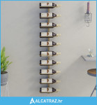Zidni stalak za vino za 10 boca zlatni metalni - NOVO