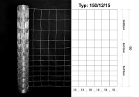 Pocinčana zaštitna mreža 150cm / 50 m