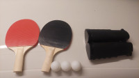 Set za stolni tenis - 2 reketa, mrežica, 3 loptice