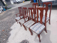 6 kom drvenih retro stolica