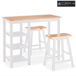 Barski Set 3 kom MDF Bijeli