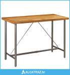 Barski stol od masivne reciklirane tikovine 150 x 70 x 106 cm - NOVO