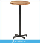 Barski stol okrugli Ø 60 x 110 cm od masivnog bagremovog drva - NOVO