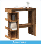 Barski stol sa policom za odlaganje Staro drvo 100x48x101,5 cm - NOVO