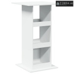 Barski stol s prostorom bijeli 60x60x102 cm drveni - Bijela