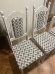Bijele stolice tapecirane