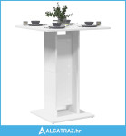Bistro stol bijeli 60 x 60 x 75 cm od konstruiranog drva - NOVO