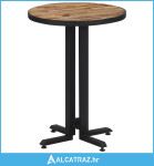 Bistro stol okrugli Ø 55 x 76 cm od masivne obnovljene tikovine - NOVO