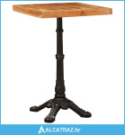 Bistro stol Smeđa 50 x 50 x 76 cm Masivno bagremovo drvo - NOVO