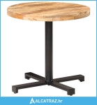 Bistro stolić okrugli Ø 80 x 75 cm od grubog drva manga - NOVO