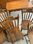 Blagavaonski stol i komplet 6 stolica (puno drvo)!!!