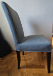 Blagovaonska stolica + periva siva navlaka Henriksdal (IKEA)