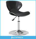 Blagovaonska stolica od umjetne kože crna - NOVO