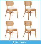 Blagovaonske stolice 4 kom od platna - NOVO