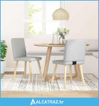 Blagovaonske stolice od tkanine 2 kom oblačnosive - NOVO