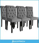 Blagovaonske stolice od tkanine 6 kom tamnosive - NOVO