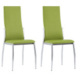 Blagovaonske stolice od umjetne kože 2 kom zelene - NOVO