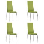 Blagovaonske stolice od umjetne kože 4 kom zelene - NOVO