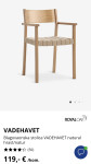 Blagovaonske stolice VADEHANET NATURAL