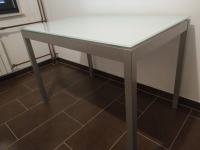 Blagovaonski stakleni stol MEBLO, 110x70 cm + 40 cm