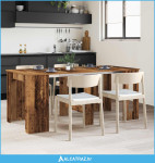 Blagovaonski stol 180 x 85 x 75 cm Konstruirano drvo Staro drvo - NOVO
