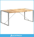 Blagovaonski stol 180x90x75 cm od masivnog grubog drva manga - NOVO