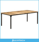 Blagovaonski stol 200 x 100 x 76 cm od grubog drva manga - NOVO