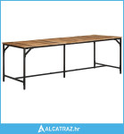 Blagovaonski stol 220x90x75 cm masivnog grubog drva manga - NOVO