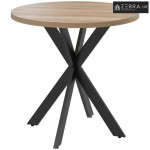 Blagovaonski stol 75 x 75 cm okrugli kuhinjski stol za 2-4 osobe moder