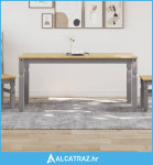 Blagovaonski stol Corona sivi 160x80x75 cm od masivne borovine - NOVO