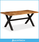 Blagovaonski stol od masivnog drva bagrema i manga 180 x 90 x 76 cm -