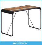 Blagovaonski stol od masivnog obnovljenog drva 118 x 60 x 76 cm - NOVO