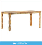 Blagovaonski stol od masivnog obnovljenog drva 160 x 80 x 76 cm - NOVO