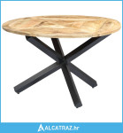 Blagovaonski stol okrugli 120 x 76 cm od masivnog drva manga - NOVO