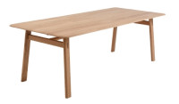 Blagovaonski stol TY, hrast masiv uljeno, dimenzije 1800x950mm