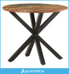 Bočni stolić 68 x 68 x 56 cm od masivnog obnovljenog drva - NOVO