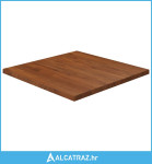 Četvrtasta stolna ploča smeđa 60x60x2,5 cm tretirana hrastovina - NOVO