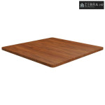 Četvrtasta stolna ploča tamnosmeđa 80x80x2,5 cm tretirani hrast - Tamn