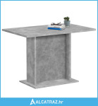 FMD blagovaonski stol 110 cm siva boja betona - NOVO