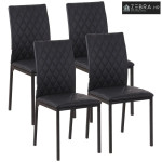 HOCMOM Set od 4 blagovaonske stolice, Kuhinjske stolice, 41 cm x 50 cm