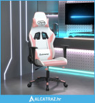 Igraća stolica bijelo-ružičasta od umjetne kože - NOVO