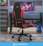 Igraća stolica crno-crvena od umjetne kože - NOVO