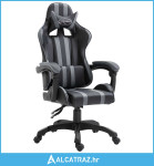 Igraća stolica od umjetne kože siva - NOVO