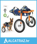 Invalidska kolica za pse za stražnje noge, lagana kolica s 2 kotača, p