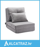 Konvertibilna fotelja na rasklapanje, podesiva sofa s 5 položaja, sklo