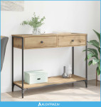 Konzolna stolica s ladicama Umjetnički hrast 100 x 34,5 x 75 cm - NOVO