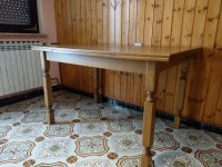 Kuhinjski (blagovaonski) stol, puno drvo - HRAST 120-180 cm